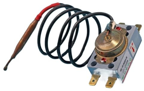 Strumento compatibile con WQS93-12T Termostato 20A Reset manuale Scaldabagno elettrico 4 spine Interruttore di controllo limitatore di temperatura con sonda 93 ℃