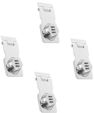 Uonlytech 4pezzi Serratura Combinazione Per Armadietti Per Facile Da Installare e Cambiare Codice Finitura Cromataserratura Multifunzionale