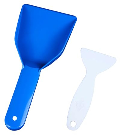ARYIMYDP Set di 2 Raschietti, Sbrinatore per Congelatore, Materiale Plastico che Non Danneggia il Frigorifero, Rimozione di Blocchi di Neve, Raschietto Ghiaccio e Paletta per Ghiaccio per Congelatore