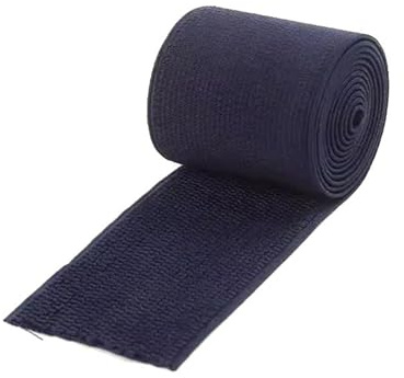 Banda elástica de 5 metros, 6cm de ancho, accesorios de ropa de costura, correas decorativas,Azul marino,60mm