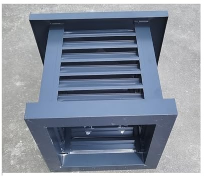 Comignolo Quadrato In Lega Di Alluminio Antipioggia Non Necessita Di Viti for Tegole Esterne Copertura Spessa Antivento Che Impedisce L'ingresso Di Detriti E Ruggine(32x32Inch/80x80cm)