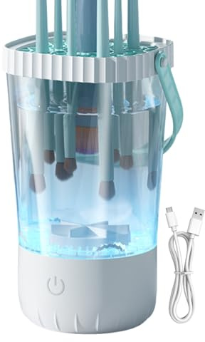 Protoence Nettoyeur Électrique Pour Brosses De Maquillage | Nettoyeur Portable Pour Outils De Beauté,Machine De Nettoyage Automatique Pour Fards Et Blush - Pour Sœur Fille Amis Collègues