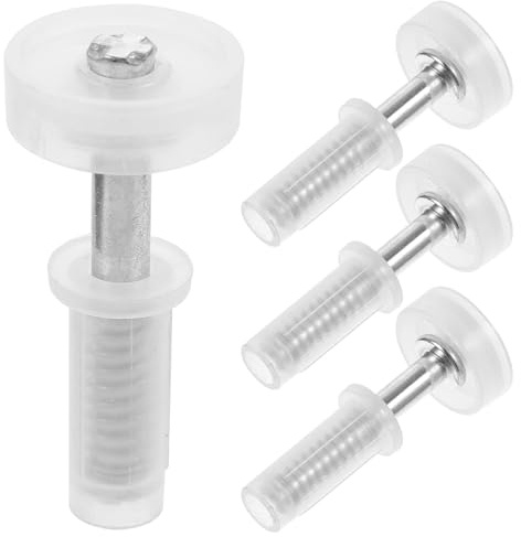 Alipis 4 Pièces de Quincaillerie pour Portes de Placard Pliantes Charnières en Métal Pivot Kit de Matériel pour Portes Accordéon Double Pliage Adapté Usage Résidentiel et Commercial