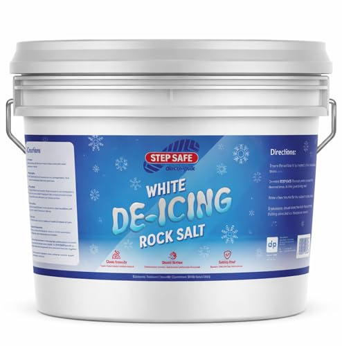 De-Icing Rock Salt 3kg Mini Tub | White Rock Salt for Driveways, Paths & Steps | Fast Acting Ice & Snow Melt for Winter Weather