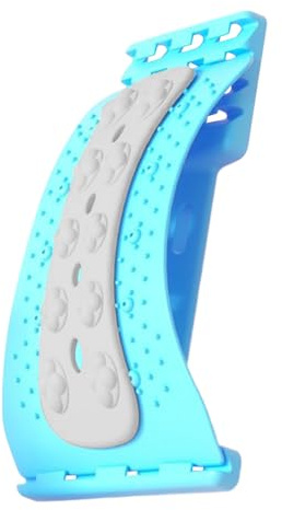Ländryggsbår - justerbart bågstöd 3 nivåer 36x18,5 cm PP ABS EVA-design, ryggradsdekompressionsbräda, bärbar traktionsmassör | Hemmakontoret Reseskola Workout Recovery
