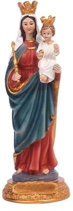 Nucelit kramar baby barn staty harts bordsskiva statyett ornament katolsk religiös gåva heminredning staty