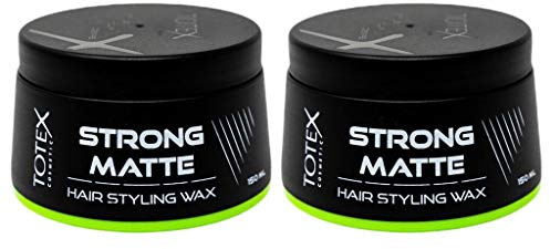Totex Hair Styling Matte Wax 2x150 ml | Strong Hold Hair Wax for Men | Natural Matte Finish | Long Lasting Styling Paste | Professional Barber Hair Wax Pack of 2