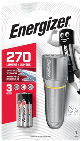 Energizer Lampe de Poche LED Vision HD Metal 3 AAA à Piles 250 LM 11 h 133 g