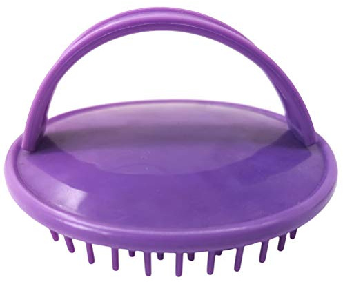 Flybloom 1Pc Shampoo Brush Kamm Massage Kopfhaut Werkzeuge Anti-Rutsch-Haarwaschbürste Für Männer Frauen (Lila)