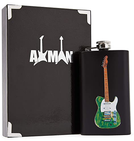 Flasque en acier inoxydable Francis Rossi (6 oz) avec coffret cadeau – Œuvre originale