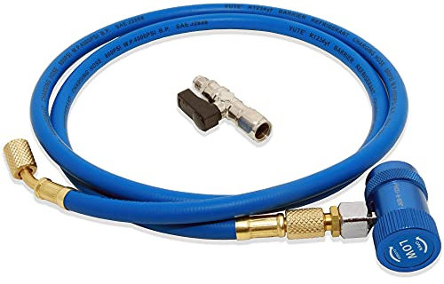 Füllschlauch/Füllset für R1234yf Klimaanlage KFZ m. Linksgewinde Adapter