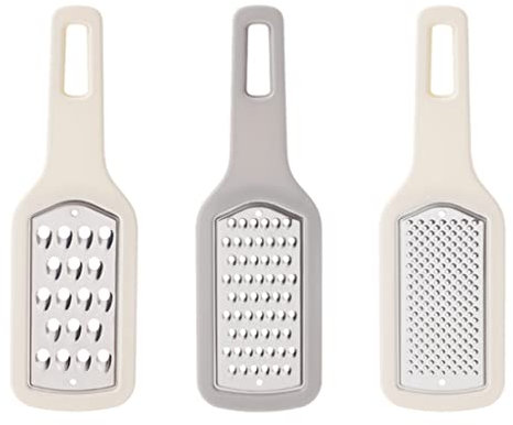 Cheese Shredders Cheese Grater 3 in 1 Stainless Steel Three Different Planing Knives Handheld Fast Grater Multifunctional Home Cooking Tools Grinder (Size : 3in1)
