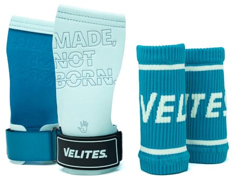Velites I Quad Pro Manique de Musculation I Professionnel Cross Training ou Gymnastique I Convient à Toute Surface I S'utilise avec du magnésium I Comprend des Bandes Libres