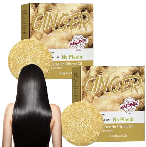 2pcs Shampoo Solido Capelli, Naturale Polygonum Multiflorum Shampoo Bar Sapone, Shampoo Anticaduta, Naturale Shampoo Bar Sapone, Ripara Capelli Danneggiati Favorisce Crescita Capelli
