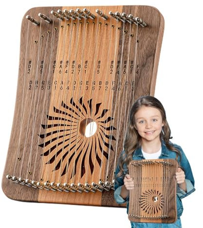 31saitige Holzleier | Saitenharfe | Chromatische Harfe | Musikalisches Lyra Instrument Lyra Harfe für Enthusiasten Lyra Instrument Erwachsene und Kinder Harfe Chromatische Lyra für Musiker