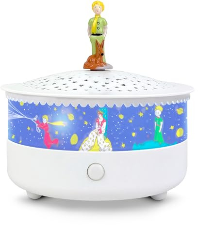 Trousselier 6260794 Sternenhimmel-Nachtlicht mit Musik, Kleiner Prinz, | Schlummerlicht mit Schreifunktion, Sternenlicht, Einschlafhilfe, Spieluhr für Kinder