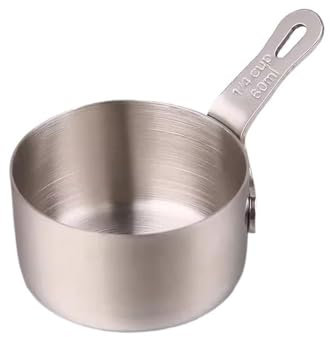 Gravy Boat with Lid Western Steak Plate Sauce Cup Pepper Sauce Cup Stainless Steel Sauce Dish with Handle Tomato Fries Dipping Dish Thanksgiving Gravy Boat(Silver,Large)