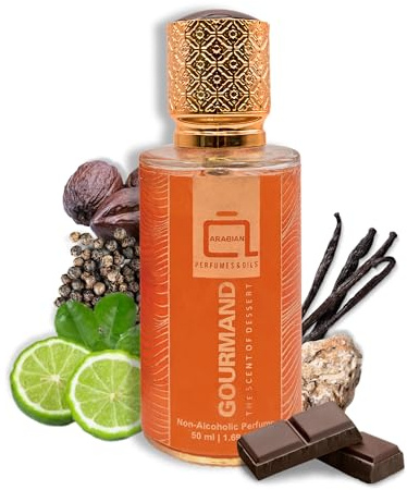 ARABIAN PERFUMES & OILS Gourmand Non-Alcoholic Perfumes for Women 1.69 Fl Oz. | Sensual Warm Rich Fragrance | Long Lasting Travel Size Perfumes
