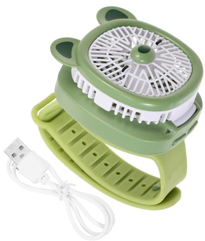 Artibetter Ventilatore Portatile Usb Ricaricabile Per Ragazza Con Design Cartoon e Facile Indossare Per Interni Ed Esterni