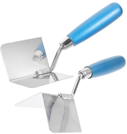 NUOBESTY 2piezas Paletina Inoxidable Para Esquinas Llana Mango Ergonómico Herramienta Multifuncional Para Renovación
