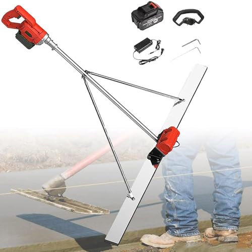 Vibratore per calcestruzzo Kit vibrante per massetto in calcestruzzo, massetto elettrico, utensile vibrante per la finitura del calcestruzzo, struttura fissa triangolare, massetto elettrico
