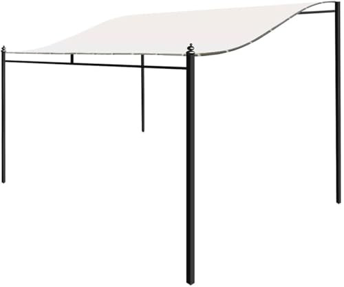 Cubierta para El Pabellón De Cultivo De Pared Campana De Repuesto 300d Techo De Repuesto Toldo De Jardín Toldos Walm Techo De Techo Plano Techo De Carpa Impermeable para Puerta Exte, Beige, 3X3m