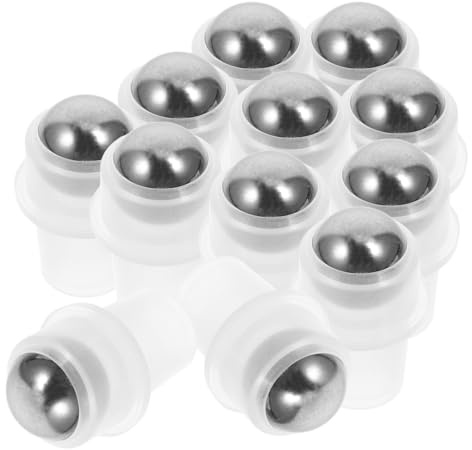 Didiseaon 20pcs Stainless Steel Roller Ball Replacement Tops for Neck Roll Bottles Easy to Install Essential Oil Accessories for Refillable Perfume and Oil Blends Smooth Dispensing for Home