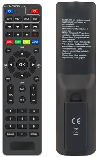 Telecomando Adatto Per Diprogress Esperanza Decorder EV106P DPT203HD | DPT209HD DPT202SB DPT207HD-DUO DPT210HA DPT220HD