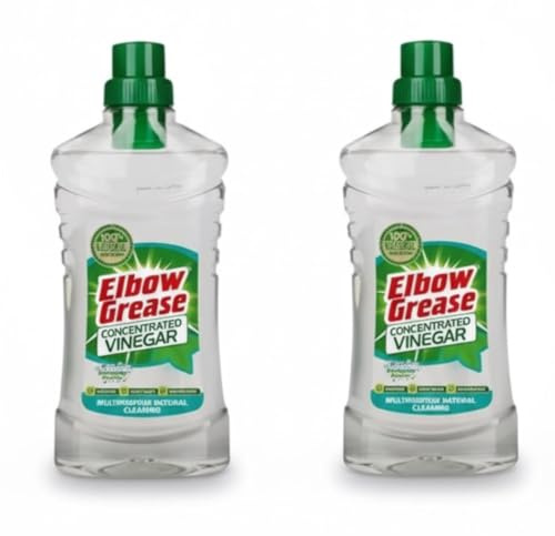 Elbow Grease Concentrated Vinegar Multipurpose Natural Cleaning Solution, 750ml, Pack of 2