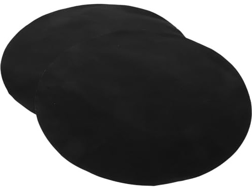 IWOWHERO 2 pièces Tapis BBQ Rond Antiadhésif Réutilisable pour Gril Surface de Cuisson Polyvalente pour Légumes Viandes et Fruits de Mer Lot