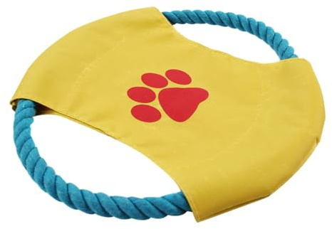 DIYEAH Disque Volant Résistant pour Chien Dressage Léger pour Retriever Samoyède et Chiens Actifs Intérieur et Extérieur Couleur Aléatoire Couleur Aléatoire