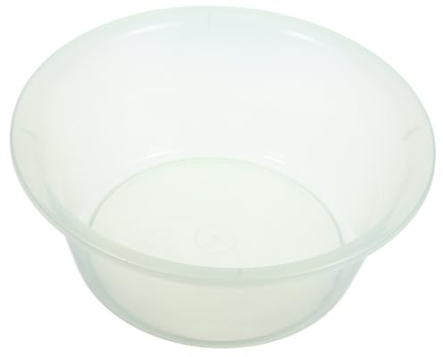 GARVALON Bacinella Trasparente in Plastica per Pediluvio, Lavabo Portatile Medio per Ammollo Piedi, Vasca Multifunzione per Bagno e Campeggio, Sicura e Facile da Trasportare
