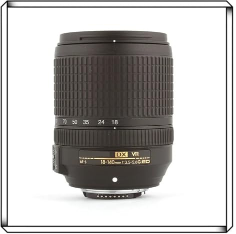 Lens, AF-S DX 18–140 mm F/3,5–5,6 G ED VR-Objektiv, kompatibel mit Nikon Spiegelreflexkameras,for Camera