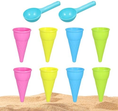 Generisch Eiscreme-Sandformen 10-teiliges Sandschaufel-Set für & Sandkasten