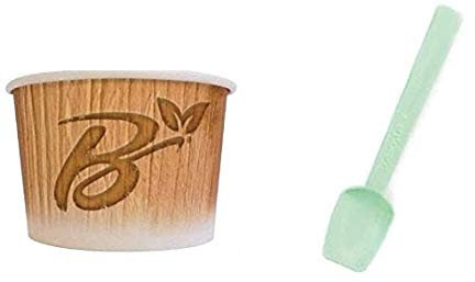Dos Ejes S.N.C. De sabatines Aldo & C. 500 Copas de Helado de 80 CC Bio + 500 paletas de 9 cm compostables Bio Copa Yogurt