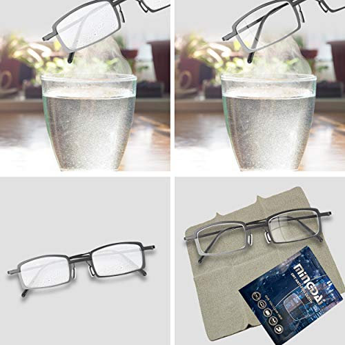 5x Antibeschlagtuch Microfaser Antibeschlag Brillentuch wiederverwendbar - Antifog Brillenputztuch gegen Beschlagen streifenfrei - Trockenes Putz Reinigungstuch für Brille Gläser Fernglas (5 Stück)