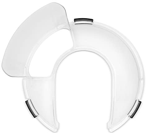 KitchenAid Secure Fit Pouring Shield, Fits all 5, 5.5 and 6 Quart KitchenAid Bowl-Lift Stand Mixers* with stainless steel bowls. * Sold separately, does not fit model KN25WPBH.