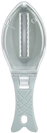 Escamador de pescado, cepillo de plástico para escamas de pescado, pelador de pescado, elimina fácilmente las escamas de pescado,descalcificar pescado, raspador de pescado (Azul)