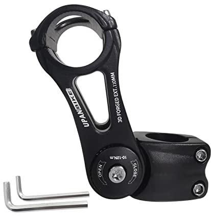 UPANBIKE Fahrradvorbau verstellbar 31,8 mm 85 Grad 90 mm 110 mm 145 mm Aluminiumlegierung Lenkererhöhung Extender Vorbau für Mountainbike Rennrad MTB