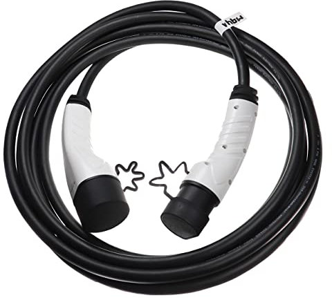 vhbw Ladekabel Typ 2 zu Typ 2 kompatibel mit Iveco eDaily Elektroauto, 1-phasig, 32 A, 7 kW, 7 m