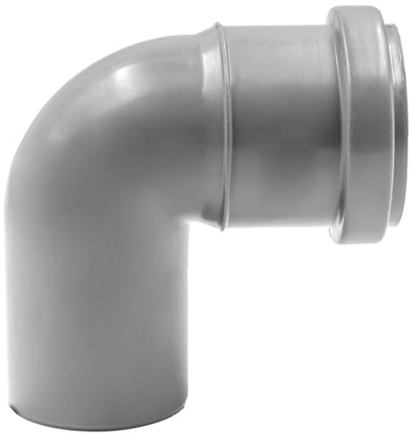 HT-Bogen DN 75 90° grau | 90-Grad Abwasser-Bogen | DN 75 PP-Kunststoff, chemikalien- & temperaturfest