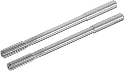 QUARKZMAN 3Stk. 5.6mm und 5.7mm Futter Reibahle Kobalt M35 Drehmaschine Reibahle D4 6 Gerade Flöten, Rund Schenkel Fräswerkzeug für Edelstahl Legierung Kupfer Metall