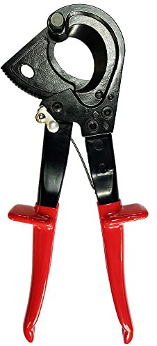 Jieotwice Manuelle Kabelschere mit Ratsche, robuster Ratschen Kabelschneider, Schneidwerkzeuge, Drahtschneider Werkzeug, Stahlklinge ≤ 240mm² HS-325A