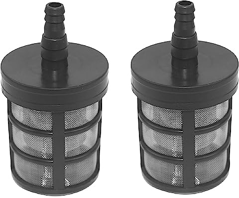 Genikeer Garten-Sedimentfilter, Saugschlauch Filter, Wasserpumpensieb, Selbstansaugendes Rohrfiltergelenk, Wasserpumpe Saugfilter, Wasserfilter Gartenpumpe Edelstahl, Druck-Inline-Wasserfilter