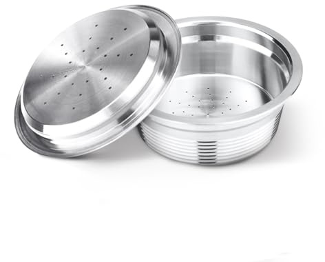 XBERSTAR Metal Coffee Reusable Capsules Filter Pods For LAVAZZA A MODO MIO JOLIE (Stainless Steel)