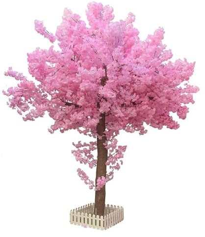 RUGOD Künstlichen Künstlicher Baum, Kirschblüten-Kunstbaum, großes Einkaufszentrum, Wunschbaum, Simulationsbaum, Outdoor-Familie, künstliche Pflanze Pflanzen(150cm)