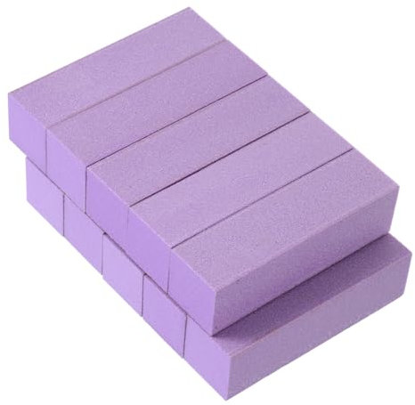 TOPPERFUN Buffer Schleifblöcke 10 Stück Nagelpufferblock Bunter Polierblock Glanzpolierer Nagelpolierfeile Manikürefeile Schleiffeilen Für Acryl- Und Naturnägel Lila Nagel Maniküre Set