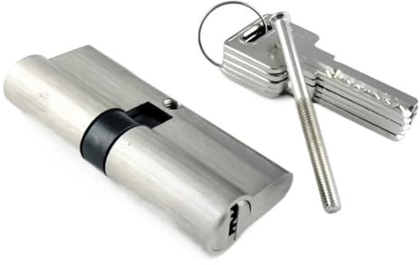 Drahtseilklemmen, Drahtseilkabelklemmen ABS Doppel Offenes Schloss Tür Fenster Sicherheit 55mm-120mm Zylinder Wohnzimmer Schloss Griff Angepasst Messing Schlüssel Zylinder Schloss(Sly 65(32.5 32.5))