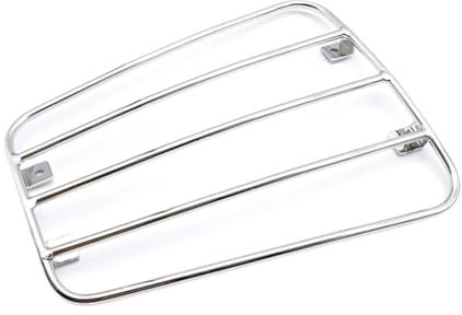 ENWWCH Rear Racks For Motorbikes 2pcs Motorcycle Universal Fuel Gas Tank Luggage Rack Shelf Holder Bracket With Suction Cups For Motorcycle(Silver)