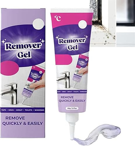 Mold Remover Gel, Powerful Cleaning Gel, Mould Remover Gel, Highly Effective in Penetration, Fast Cleans for Bathroom & Kitchen Tile Gaps, Grout & Walls (1)